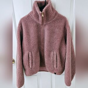 Varley Highwood Mauve Bomber Sherpa Jacket Large
